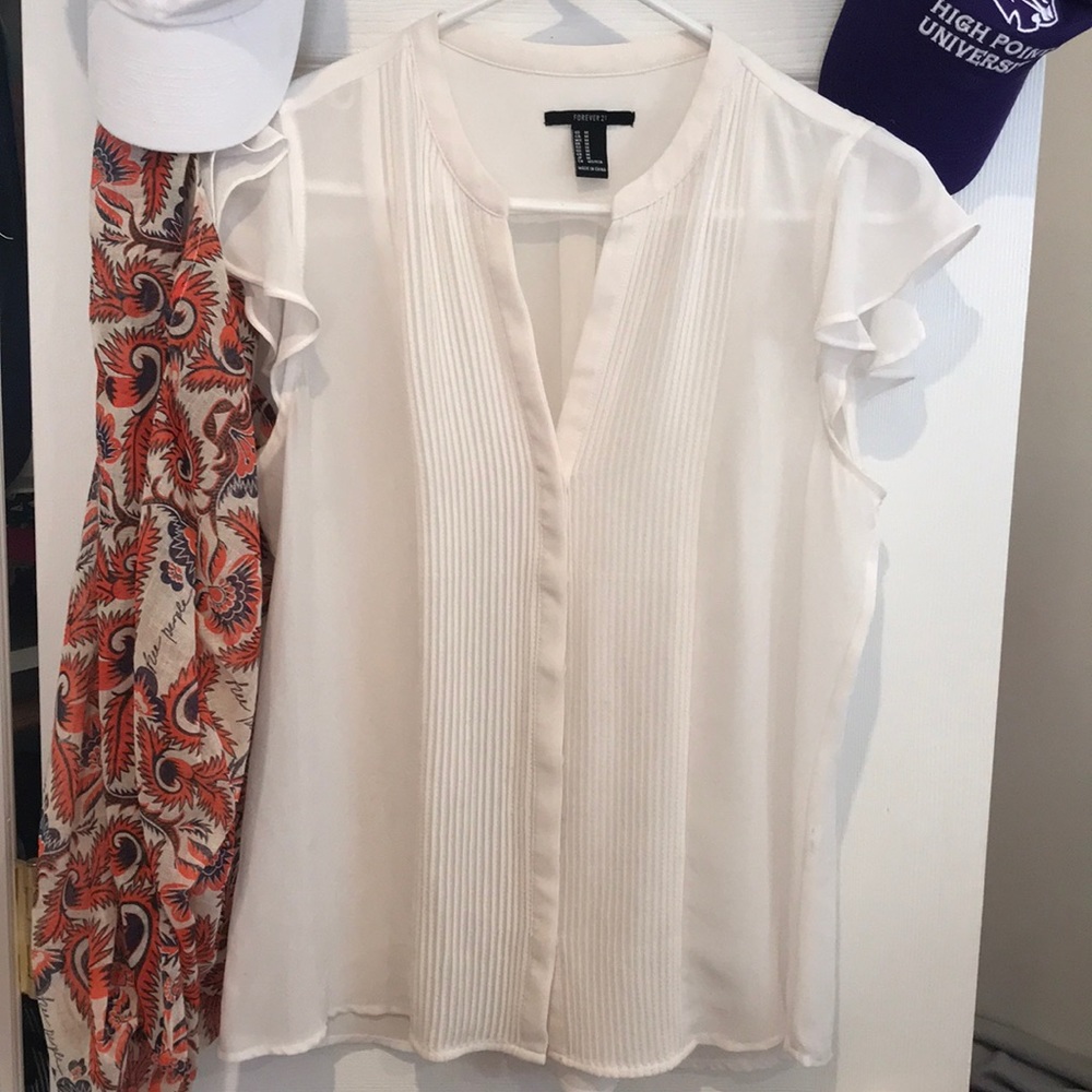 Cream blouse